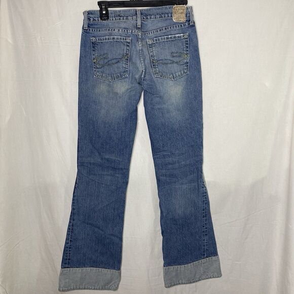 Vtg CHIP & PEPPER Y2K Jeans The 4 Creeping Low Rise Bootcut Denim Women 26 Blue - Picture 2 of 12